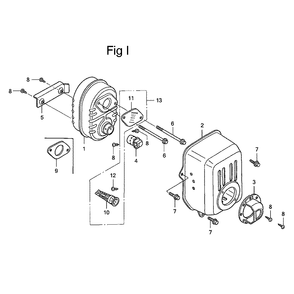Fig-9 Diagram and Parts List for GC135 Type PXA Honda Engine