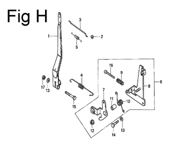 Fig-8 Diagram and Parts List for G100 Type MR Honda Engine