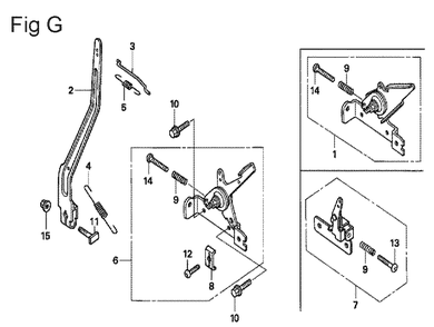 Fig-7 Diagram and Parts List for GX100U Type SE Honda Engine