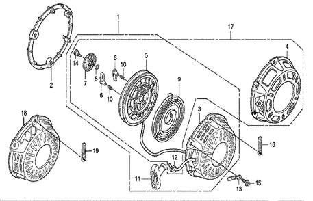 Fig-0 Diagram and Parts List for GX200 Type VSD7 Honda Engine