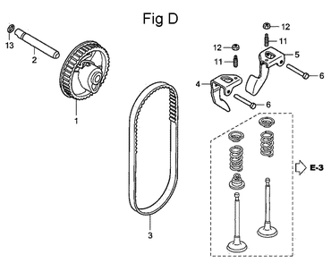 Fig-4 Diagram and Parts List for GC160A Type QBC Honda Engine