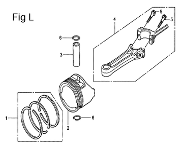 Fig-12 Diagram and Parts List for GCV135 Type N7E2 Honda Engine