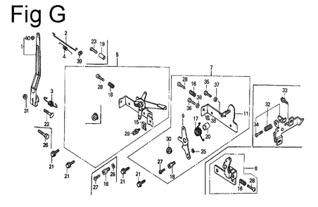 Fig-7 Diagram and Parts List for G100 Type S Honda Engine