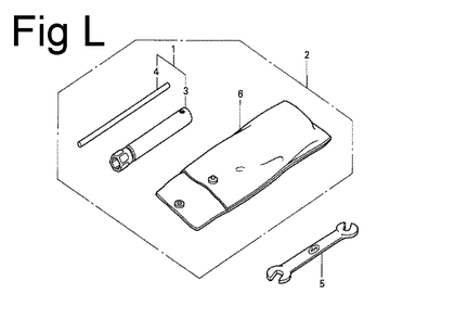 Fig-12 Diagram and Parts List for G100 Type MR Honda Engine