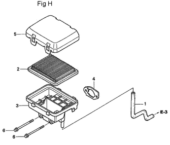 Fig-8 Diagram and Parts List for GC190A Type QHA2 Honda Engine