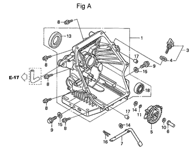 Fig-1 Diagram and Parts List for GC190A Type MHA2 Honda Engine