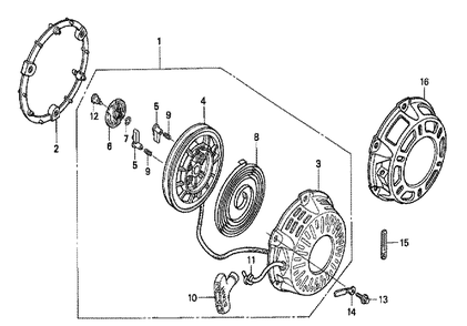 Fig-0 Diagram and Parts List for GX200 Type QX Honda Engine