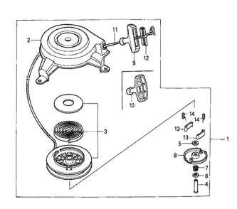 Fig-0 Diagram and Parts List for GXV140 Type MAK Honda Engine