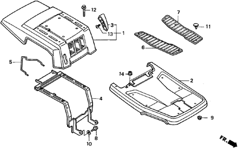 Part Location Diagram of 81143-763-A00 Honda Spring, Manual Set