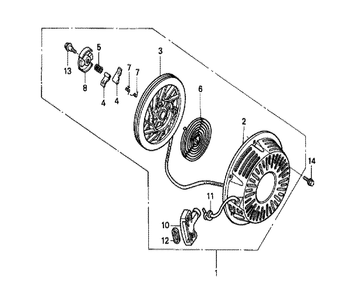 Fig-0 Diagram and Parts List for GX240K1 Type ED4A Honda Engine