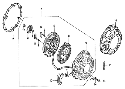 Part Location Diagram of 31610-ZH8-W52ZB Honda Box Assembly Control (External-10a) *R8 *
