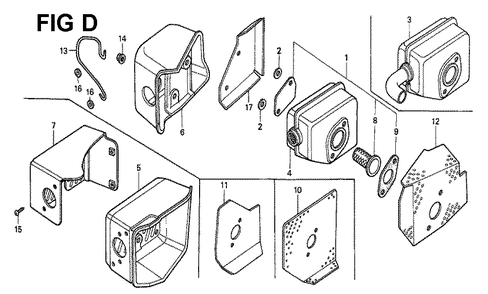 Fig-8 Diagram and Parts List for GXV160K1 Type N6S Honda Engine