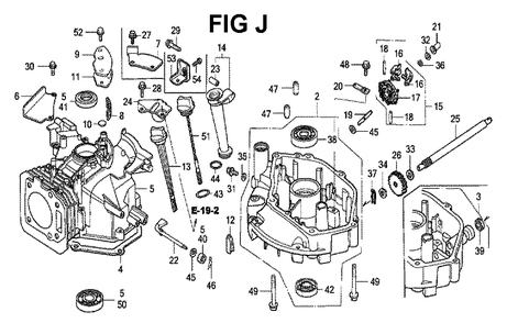 Fig-3 Diagram and Parts List for GXV160K1 Type SFSK Honda Engine