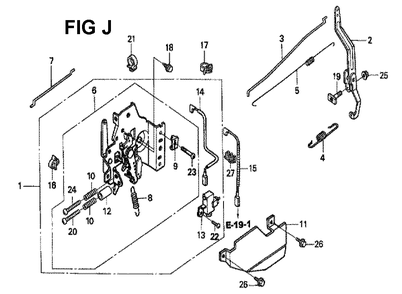 Fig-3 Diagram and Parts List for GXV160H2 Type C14 Honda Engine