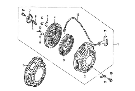 Fig-0 Diagram and Parts List for GX160U1 Type SHQ4 Honda Engine