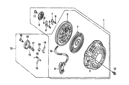 Fig-0 Diagram and Parts List for GX160H1 Type QTB Honda Engine