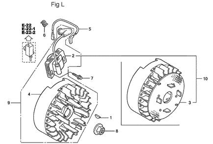 Fig-12 Diagram and Parts List for GC160LA Type QBC Honda Engine