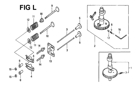 Fig-11 Diagram and Parts List for GXV120 Type A21 Honda Engine