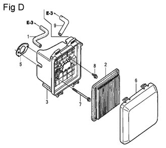 Fig-4 Diagram and Parts List for GCV160A Type S1M Honda Engine