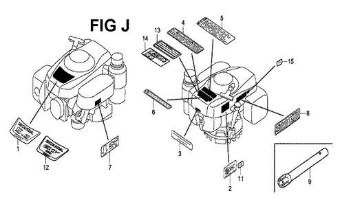 Fig-2 Diagram and Parts List for GXV160H2 Type SFN1 Honda Engine