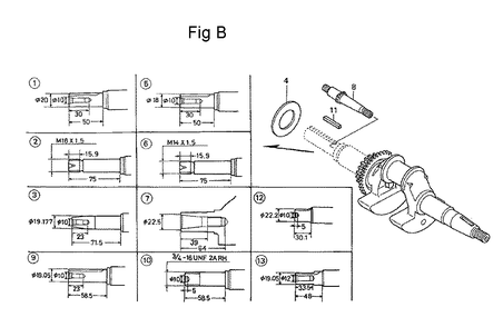 Fig-2 Diagram and Parts List for GC160 Type QHA Honda Engine