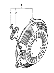 Fig-0 Diagram and Parts List for GC190A Type QHC Honda Engine