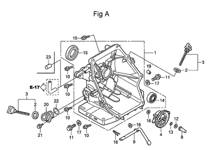 Fig-1 Diagram and Parts List for GC160 Type WME2 Honda Engine