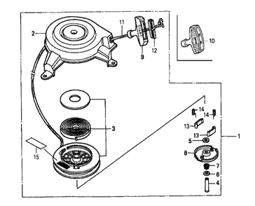 Fig-0 Diagram and Parts List for GXV160K1 Type N1S Honda Engine