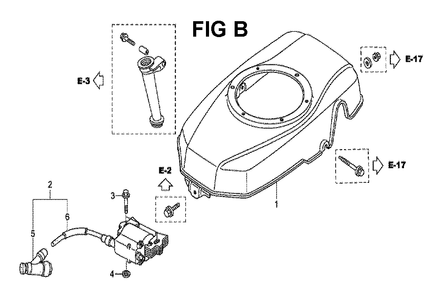 Fig-9 Diagram and Parts List for GXV160H2 Type A1SA Honda Engine