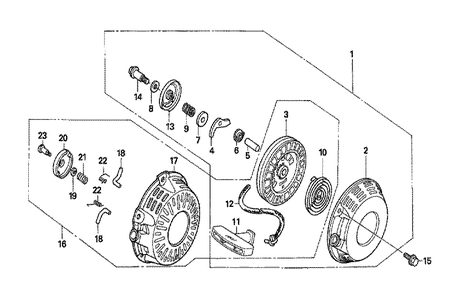Fig-0 Diagram and Parts List for GX120T1 Type QT Honda Engine
