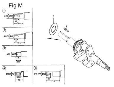 Fig-10 Diagram and Parts List for GC190A Type VXA Honda Engine