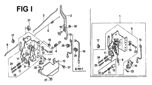 Fig-13 Diagram and Parts List for GXV160H2 Type SFE Honda Engine