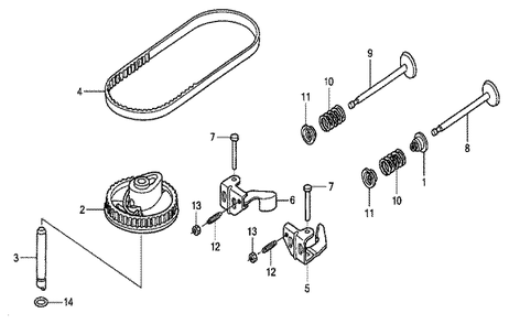 Part Location Diagram of 16100-Z0Y-853 Honda Carburetor Assy - Bb65m A
