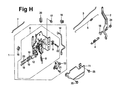 Fig-5 Diagram and Parts List for GXV160UH2 Type N1 Honda Engine