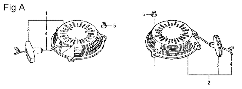 Fig-1 Diagram and Parts List for GCV160LE Type A7H1 Honda Engine
