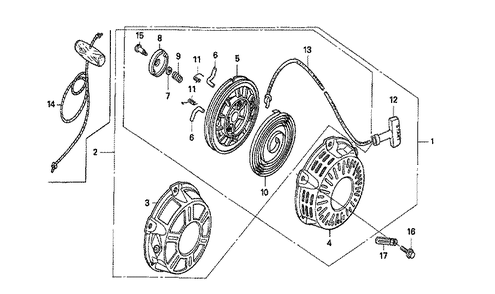 Fig-0 Diagram and Parts List for GX160K1 Type QSC9 Honda Engine