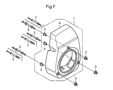 Fig-6 Diagram and Parts List for GC160 Type VXA Honda Engine
