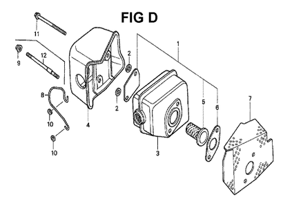 Fig-3 Diagram and Parts List for GXV140 Type MAK Honda Engine