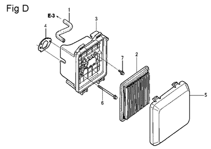 Fig-4 Diagram and Parts List for GCV160LA Type N7A1 Honda Engine