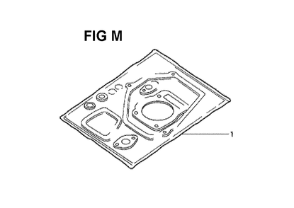 Part Location Diagram of 061A1-ZE7-000 Honda Gasket Kit
