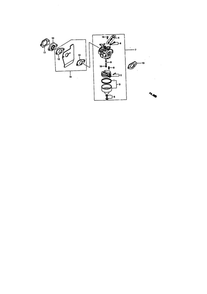 Carburetor Diagram and Parts List for GCV-160-A1  Honda Engine