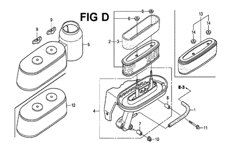 Fig-4 Diagram and Parts List for GXV160H2 Type N4C Honda Engine