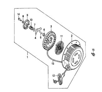 Fig-0 Diagram and Parts List for GX240 Type RX Honda Engine