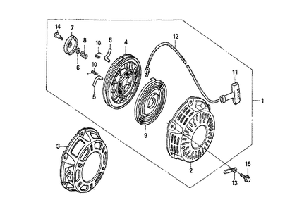 Fig-0 Diagram and Parts List for GX160U1 Type QSC9 Honda Engine