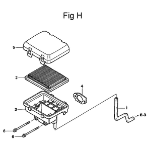 Fig-8 Diagram and Parts List for GC135 Type QHA Honda Engine
