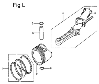 Fig-12 Diagram and Parts List for GCV135 Type A1D Honda Engine