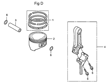 Fig-4 Diagram and Parts List for GC160LA Type MHAB Honda Engine