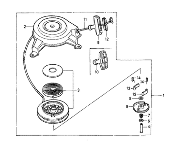 Fig-0 Diagram and Parts List for GXV140 Type A2 Honda Engine