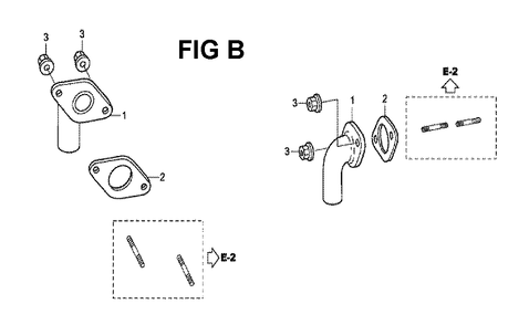 Fig-3 Diagram and Parts List for GXV530 E3-1070150 Honda Engine
