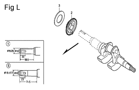 Fig-12 Diagram and Parts List for GC160A Type QHP7 Honda Engine